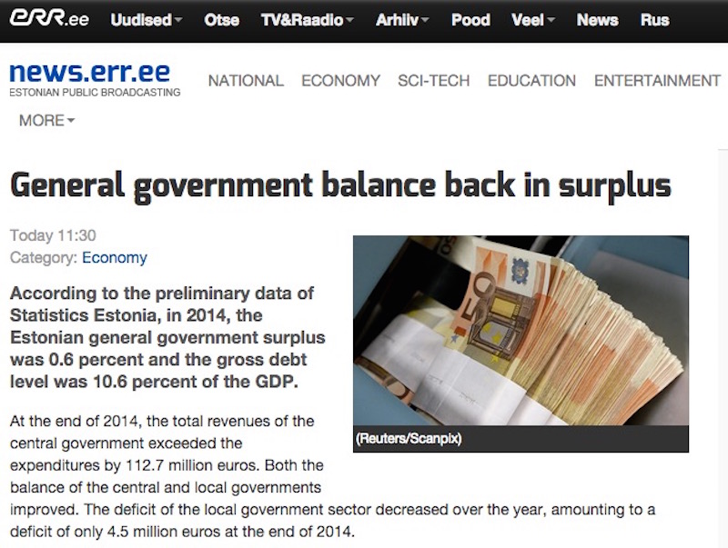 General government balance