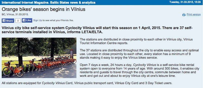 Cyclocity Vilnius